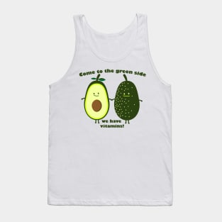 Avocado couple with vitamins Tank Top